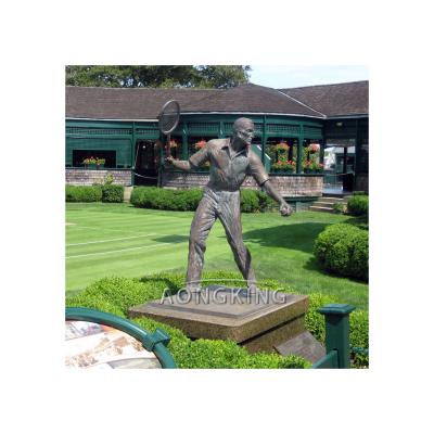 China Japan Tennis Club Fred Perry Statue Life Size Bronze Sculpture for sale