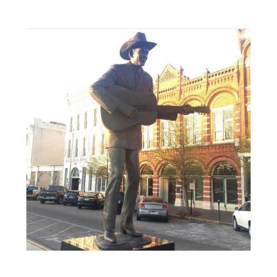 China Europe large scale city western music street music guitar memorial statue for sale