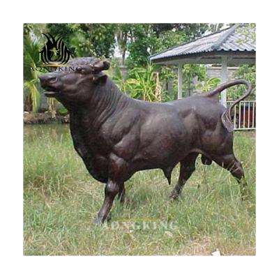 China Europe Aongking Custom Bronze Modern Animal Bull Garden Sculpture for sale