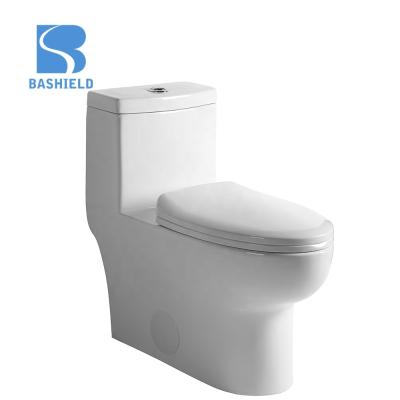 China Double-Flow Floor Stand Porcelain Toilet Sets One Piece Traditional Bathroom for sale