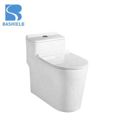 China Large Pipe Double-Flow One Piece Super Toilet Bathroom Ceramic Siphonic Closet Toilet for sale