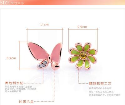 China Fashion women jewelry color stud earring for sale