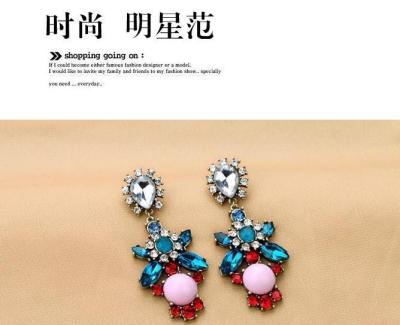 China Fashion jewelry women shining diamond drop&dangle earring for sale