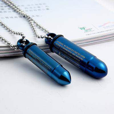 China Fashion couples jewelry stainless steel pendant necklace love bullet lovers necklaces for sale