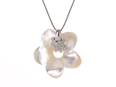 China High quality Natural pearl shell necklace woman fashion Jewelry handmake wholesale China for sale