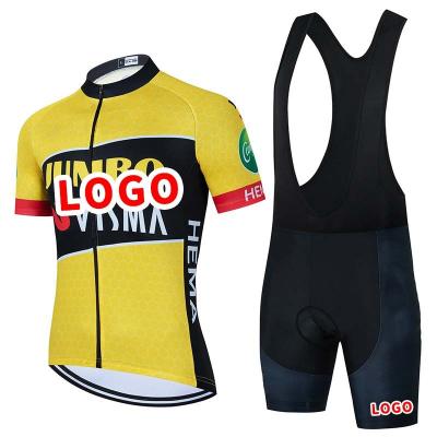 China Anti-Wrinkle Cycling Clothing Sets Men Outdoor Cycling Short Sleeves Tank Top And Shorts Color Printing Cycling Shorts for sale