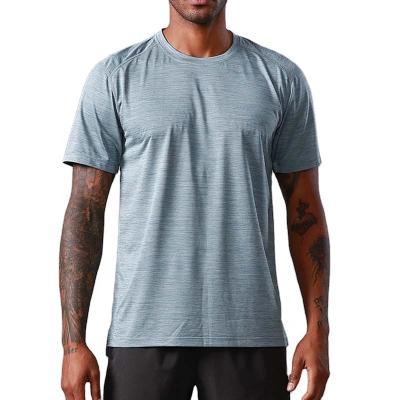 China Custom Fitness Gym Quick Dry Anti-Wrinkle Gym Polyester Anti-Wrinkle Plain Logo Sports Shirt 100% Outdoor T-Shirt For Men for sale