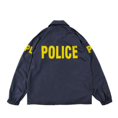 China Casual Newest Autumn RAID Police OEM Single Buckle Jacket Custom Tactical Slim Jacket Long Sleeve for sale