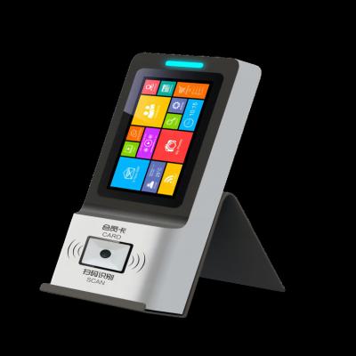 China W150mm* H1200mm Ticket Machine Support Machine Self Service Desktop Ticket Counter for sale