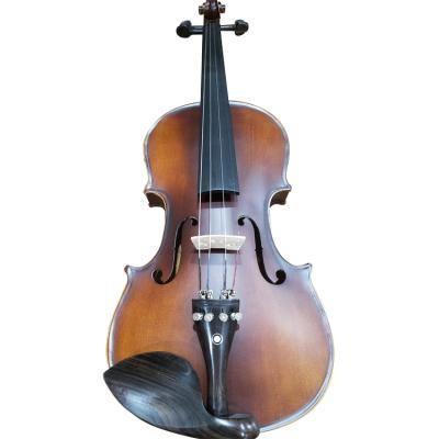 China Brown Quality Handmade Flawless German Color 4/4 Solid Spruce Maple Solid Wood Violin for sale