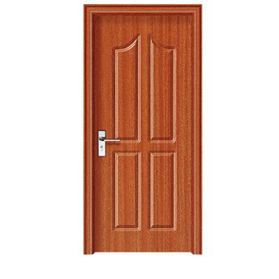 China High Quality Cheap Modern Design Teak Interior Solid Room Prehung Wood Door Zero Entry for sale