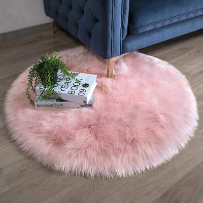 China High Quality Home Rug Faux Sheepskin Warm And Super Soft Comfortable Chair Cushion Bedroom Floor Rug for sale