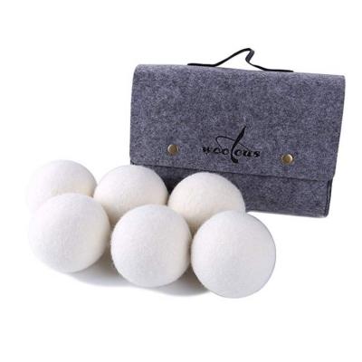 China Anti Static Fabric Softener XXL Merino Wool Felt Ball Laundry Cleaning 100% Ball for sale