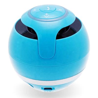 China Mini Ball Speaker Function LED Phone USB Wireless Portable Speaker Subwoofer Wireless Speaker for sale