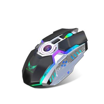 China 3D T30 Wireless Rechargeable Mouse With Color Light Desktop Computer Laptop 2.4G 7 Buttons Gaming Mouse for sale