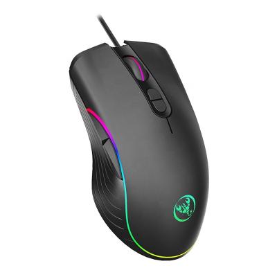 China A867 Adjustable Wired Electronic Mice Colorful LED Finger Gaming Mouse 6400DPI Sports Gamer Optical Sense For Laptop PC for sale