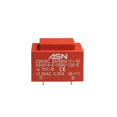 China Power Step Down PCB Mounted Transformer with 230vac input to 24vac 5v to 1a current AC output for sale