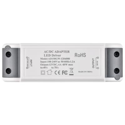 China Constant Voltage 12v AC Led Driver 48w Power Supply For Indoor Led Lighting 140*45*27mm for sale