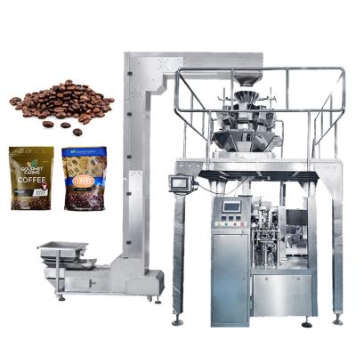 China Block Bottom Given Bag Candy Packing Machine Vertical Full Automatic Plastic Film Poly Bag Packing Machine for sale