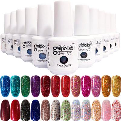 China Eco-Friendly Private Label OEM&ODM 100 Colors 15ml Gel Nail Polish Kit Set Soak Off UV Nail Gel Polish Set UV Gel Nail Polish for sale