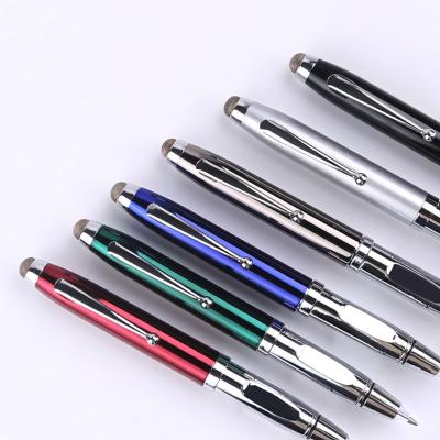 China Lightweight Stylus l Promotional Pen Brass Cap Custom Fiber Touch Pens With Logo for sale