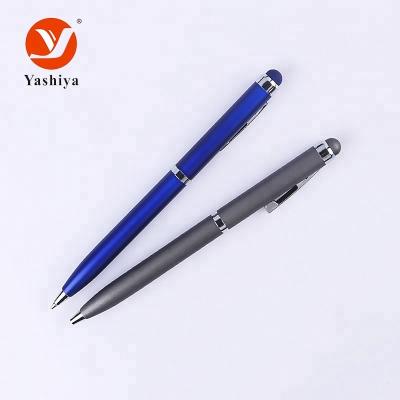 China Slim Shooting Clip Metal Pen New Personalized Custom Logo Pens Stylus Pen With Screen Touch for sale