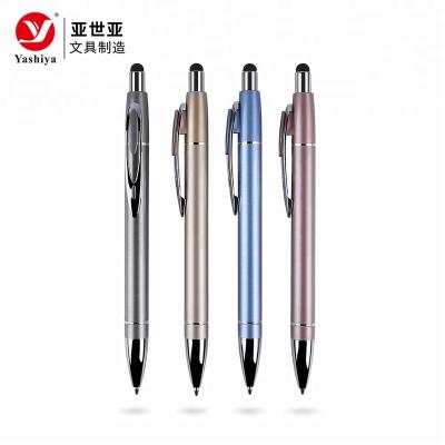 China 2020 promotional cheap pen metal stylus pen metal click personalized custom pens with logo for sale