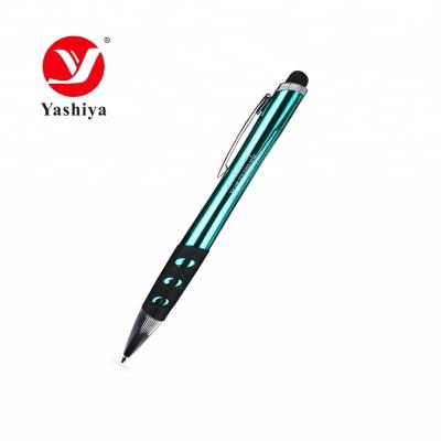 China New Luxury Promotional Cheap Gift Stylus Ballpoint Pen And LED Light With Light Up Your Logo for sale