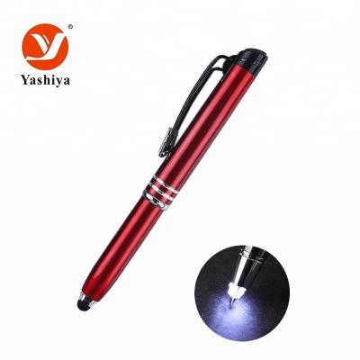 China Pen Promotional Led Lighted Tip Metal Pen With Stylus And Touch Screen Pens With Custom Logo For Gift for sale