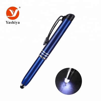 China Pen Gift Promotional Metal Ballpoint Pens With Custom Logo Advertising Ballpoint Pen With Light And Stylus for sale