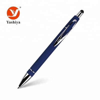 China Promotional Pen Free Samples Advertising Customized Logo Metal Promotional Ball Pen With Stylus for sale