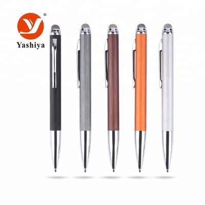 China Cheap Promotional School Supplies Parker Metal Tip Metal Gift Pen Office Custom Pen With Screen Touch for sale