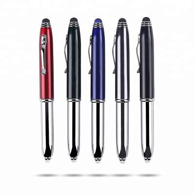 China Promotional Pen High quality metal tip stylus doctor pen with led light wholesale custom pens with logo for sale