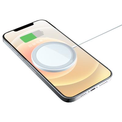 China Custom Magnetic Wireless Charger Pad 15w Qi Wireless Charger Smart Watch iPhone 12 Phone Charger For iPhone 12 Type C Magnetic Wireless Charger for sale