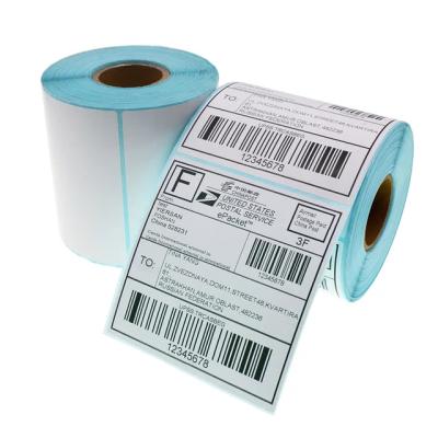 China Factory Supplier Heat Sensitive 4 x 6 Inch Thermal Direct Shipping Label Sticker 500pcs Per Roll A6 Size Paper Roll for sale