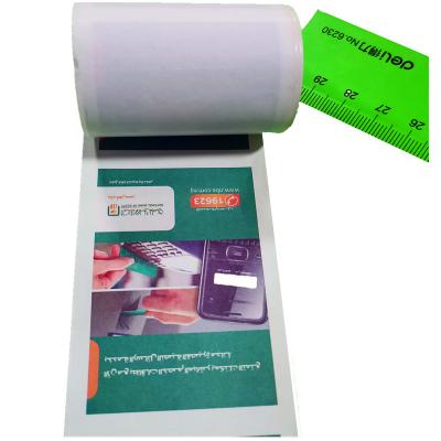 China 57*40mm Printed 100% Virgin Paper Roll Custom BPA Heat Sensitive Paper Credit Card Free Standing Printer for sale