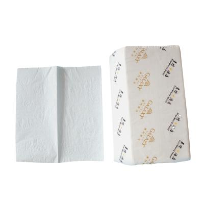 China Wholesale Recycled Pulp V Interfold Hand Paper Towel 2 Ply Half Fold Paper Towel for sale