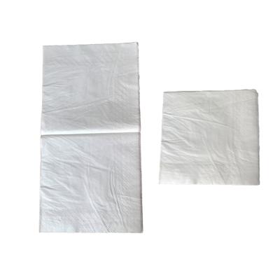 China 30*30 White Paper White Napkin Custom Paper Folded Napkins Lunch Napkin for sale