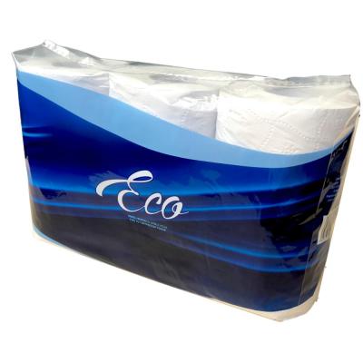 China 2 Layer Recycled Home Bath Roll Soft Pulp Paper Towels Skin Friendly Toilet Paper for sale