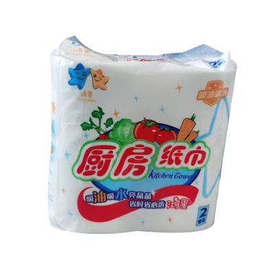 China Super Absorbent Oil Absorption China Stand Paper Towel Disposable Kitchen Towel For Cleaning for sale