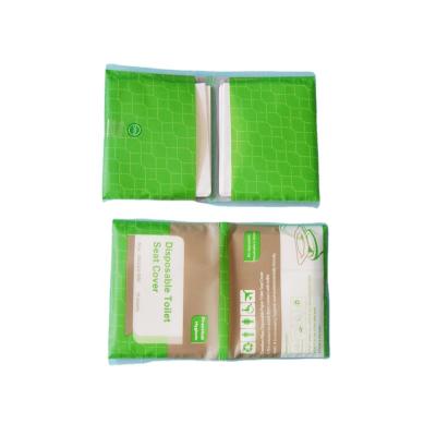 China Disposable Travel Portable Biodegradable Water Soluble Toilet Seat Cover Paper for sale