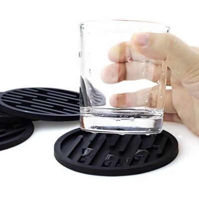 China Wholesale Amaz0n Viable Hot Sale Factory PVC Soft Rubber Coasters Drinks Car Bar Tea Coffee Table Silicone Mat For Kitchen Dining for sale