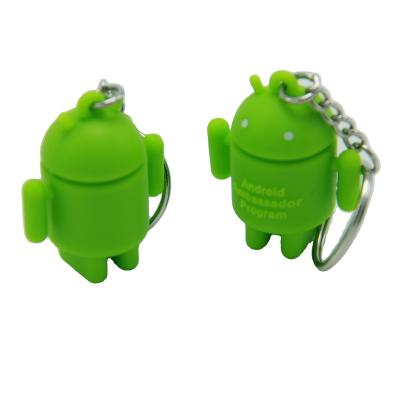 China Wholesale Customized Gifts Factory 3D Android Doll Soft PVC Robot Key Chain High Quality Custom Personalized Personalized Promotional Gift for sale