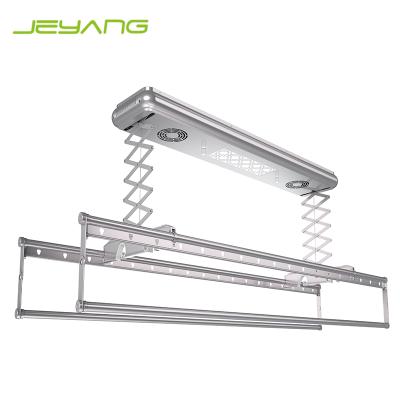 China Adjustable Professional Dryer Rack Balcony Ceiling Mounted Electric Clothes Drying Rack for sale