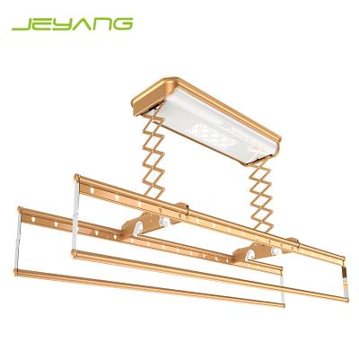 China Adjustable Electric Durable Automatic Hanger Ceiling Mounted Remote Clothes Drying Rack for sale