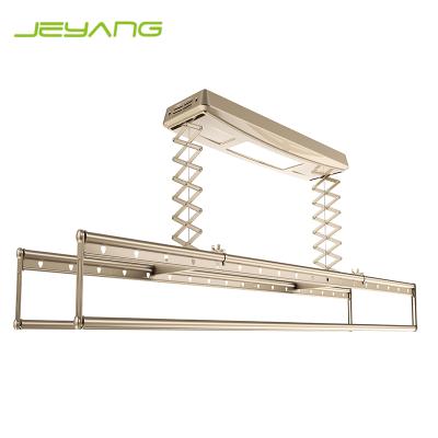 China Adjustable Automatic Aluminum Clothes Drying Racks With LED Lights for sale