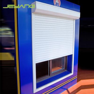 China Auto White 42mm Slats PU Foam Inside Aluminum Window Rolling Shutter for sale