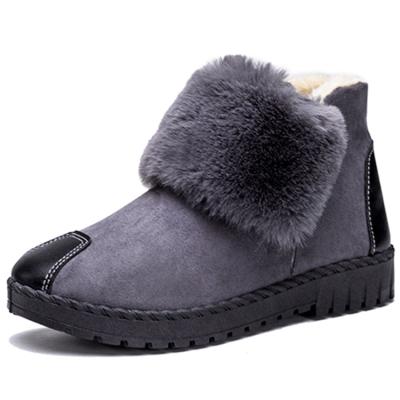 China New China Manufacturer Good Quality Low Price TPR Velvet Indoor Slip On Shoes Modern Winter Boots for sale