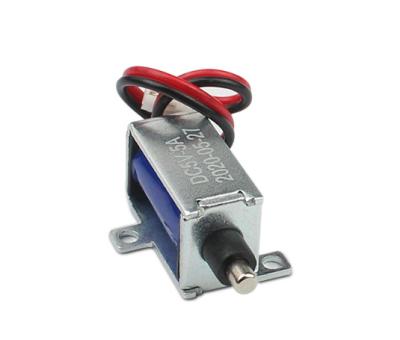 China Hotels 5v 12v Mini DC Auto Device Magnetic Solenoid Motor For Door Lock for sale