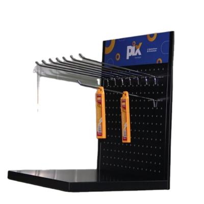 China Environmental Friendly Cheap Price Metal Pegboard Tool Display Racks With Hooks for sale